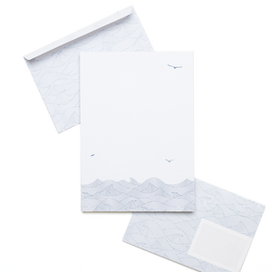 Briefpapier DIN A5 "Waves" - wit