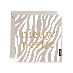 Greeting Card New Litter | gold foil