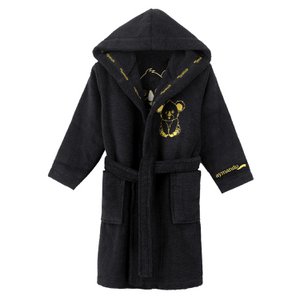 Luxury baby bathrobe 100% cotton with gold embroidered Koala motifs 86-92