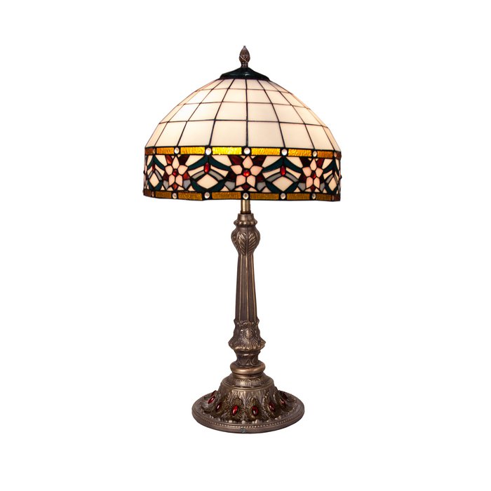 Lampada da Tavolo Tiffany Stile Art Nouveau, diametro 30cm