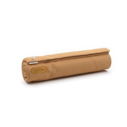  Interchangeable cover for indoor jumpspot, available in beige, light blue, rose, camel, and olive colors. Cylindrical shape with a textured surface.