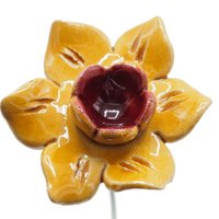 Narcis bloem keramiek geel 4,5cm