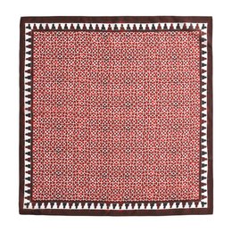 Red Square Scarf 100% Silk