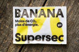 Dried banana snack, high in energy and low in CO2 emissions.