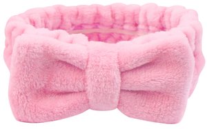 WS Plush Headband Hot Pink