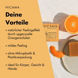 NICAMA - upcycling soap with orange peel