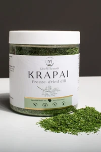 Freeze-dried fresh dill