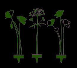 Poppy open up - Objeto de acero corten