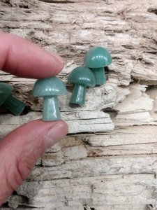 Mini handgesneden paddenstoel AVENTURINE