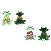 Figur Frosch Jogy H.4,5 cm - 4fach sortiert
