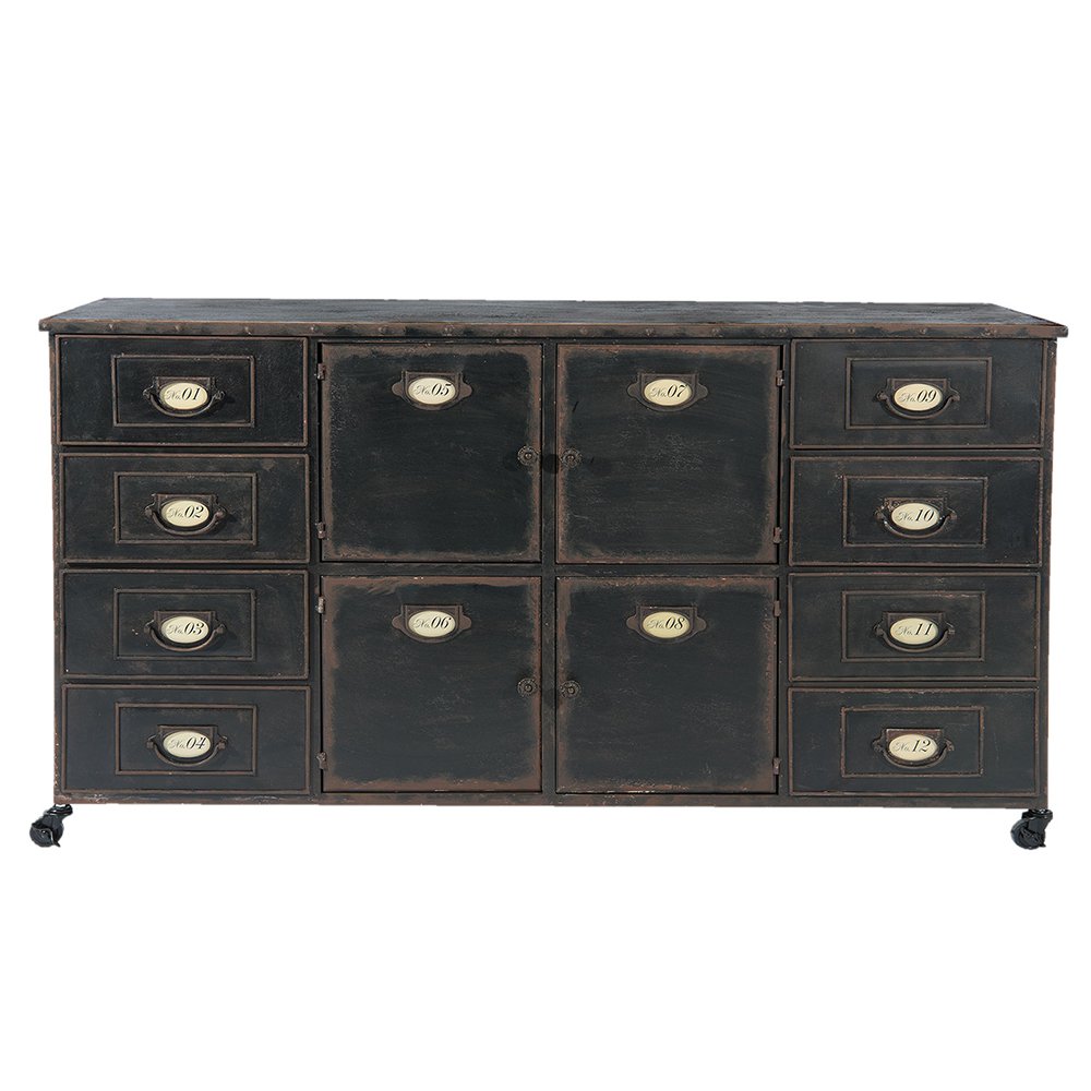 Ladekast Bruin, IJzer 152x44x86 cm