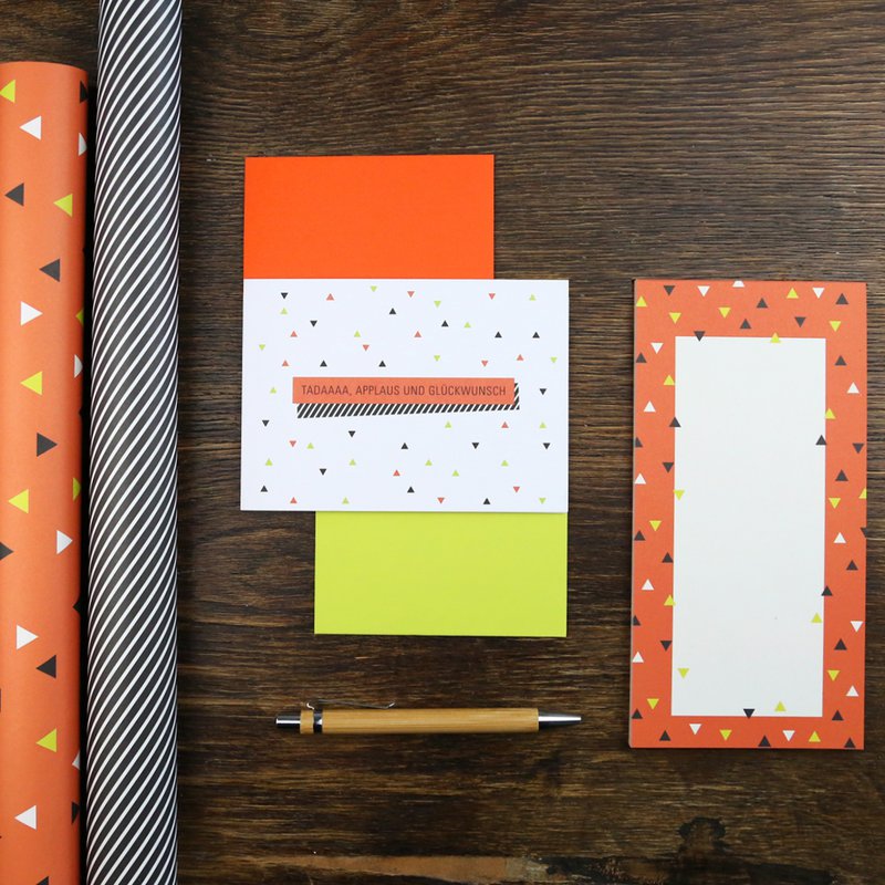 Geschenkpapier Dreiecke Quinn