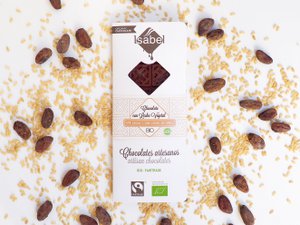 TABLETA BIO: Chocolate con Leche Vegetal  (caja de 10 unidades de 80g)