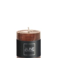 J-Line Zylinderkerze – braun – klein – 18U