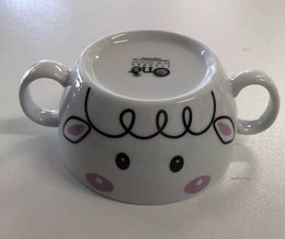 Søde får – 4 stk. stabelbart porcelænsstel børn