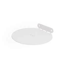 Mensola Befold rotonda, 16 cm, Bianco | Scaffali da parete/stanza in acciaio minimalisti, fluttuanti, invisibili per piante, ornamenti o libri