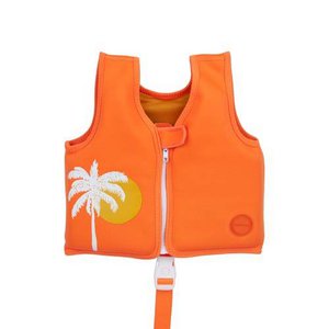 SunnyLife - Kinder Schwimmzeit Schwimmweste Wüsten Palmen 2-3 Jahre - Orange