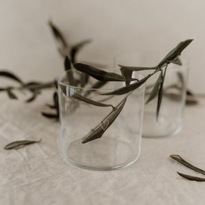 Trinkglas im 2er Set Herz weiß (VE = 4 Sets)