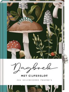 Diary with lock for adults - Mushroom
