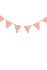 Bunting Garland Glitter Baby Pink OK 8109