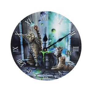 Lisa Parker Hubble Bubble Cat and Kitten Picture Clock