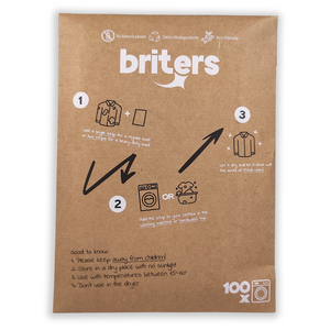 Briters Wax Strips - 100 washes - Fresh Linen