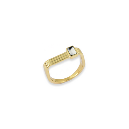 Ring nach unten - Vergoldet