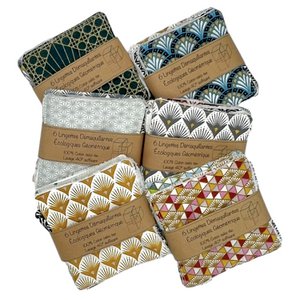 Small ecological make-up remover wipes, “Geometric”