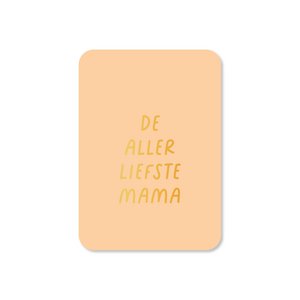 Mini card Dearest Mom (with gold foil)