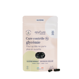  Glycemia control cure supplement in capsule form. Contains natural ingredients to help manage blood sugar levels.