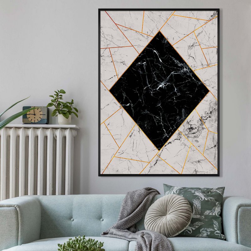 Marmor diamanttryk