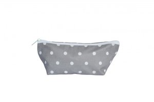 Cosmetic bag grey dots S 19x8 cm Isabelle Rose