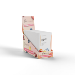  Colorful toothpick display box with peach, grape mint, orange cinnamon, cherry menthol, ice candy, blueberry, pineapple, apple flavors.