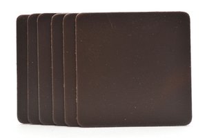 Leather coaster brown 100% cowhide