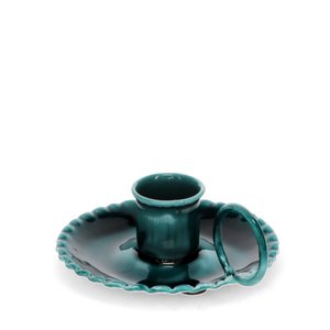 Emaille-Kerzenhalter – Blau