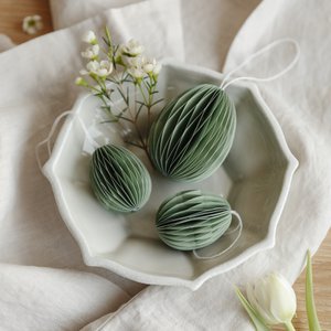 Paasei gemaakt van papier - groen