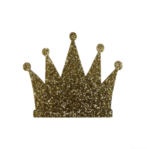  Element Acryl Kroon Goud Glitter