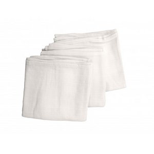 Set of 3 organic cotton baby swaddles - 63x63 cm