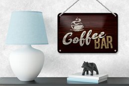 Targa in latta con scritta 18x12 cm Decorazione Bar Caffetteria