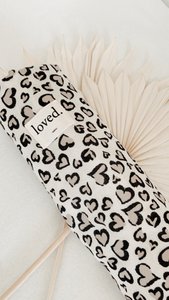 Musselintuch, Stilltuch, Pucktuch, leichte Babydecke 120x120cm große LEO Print