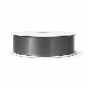 Double faced satin - Black - Outlet - 38 mm x 35 m