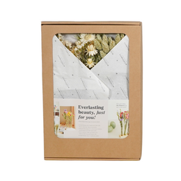 Giftbox - Dried Flowers in Letterbox - With Vases - Natural