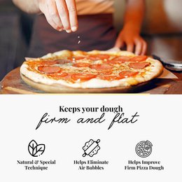 Mattarello francese in legno - Rullo per pizza 40 cm