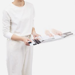 Shupatto kompakt foldbar indkøbspose størrelse M - Stripes (Sen)
