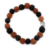 Rudr-07 - Rudraksha Buddha Bangle Mala - Mix