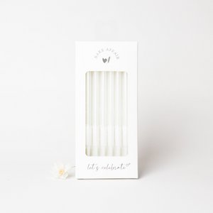 Geburtstagskerzen weiß