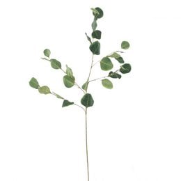 Artificial eucalyptus plant with green leaves, 85cm tall.
