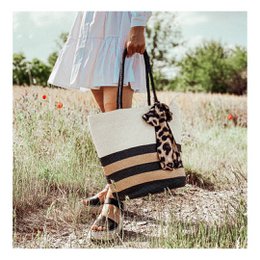 Sac cabas en paille "Léo"