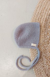 Mütze aus Merinowolle grau