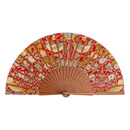 William Morris Print Hand Fan Birds